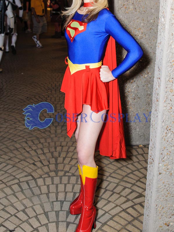2018 Supergirl Cosplay Costume With Cape